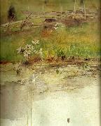 bruno liljefors blomvass oil painting